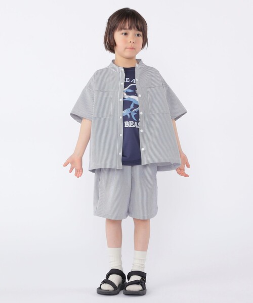 ハーフパンツ パンツ SHIPS KIDS:100〜130cm /「UVカット/吸水速乾」ドライタッチ ショーツ キッズ 子供服 男の子 女の子の画像