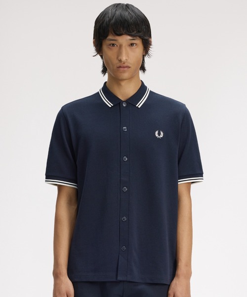ポロシャツ Button Through Polo Shirt／ボタンスルーポロシャツ メンズ レディースの画像