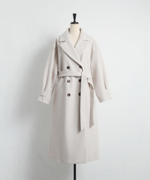 「tocco closet」 トレンチコート M ラベンダー レディース_画像2