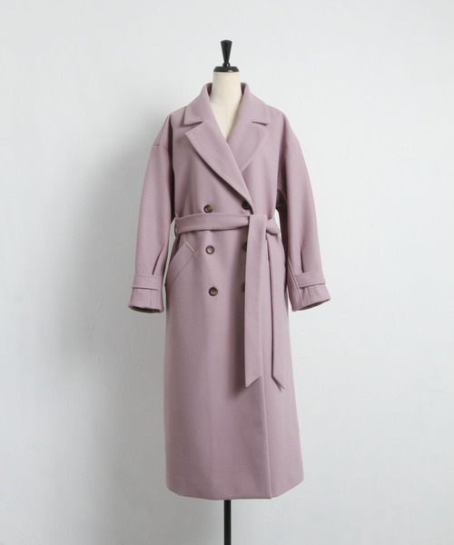 「tocco closet」 トレンチコート M ラベンダー レディース_画像5
