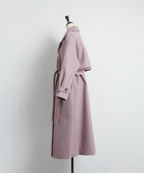 「tocco closet」 トレンチコート M ラベンダー レディース_画像6