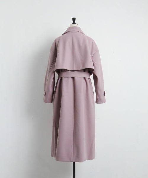 「tocco closet」 トレンチコート M ラベンダー レディース_画像7