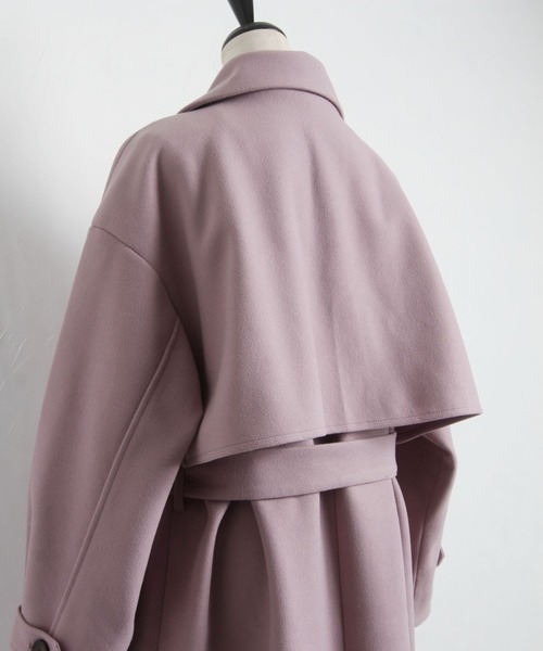 「tocco closet」 トレンチコート M ラベンダー レディース_画像8
