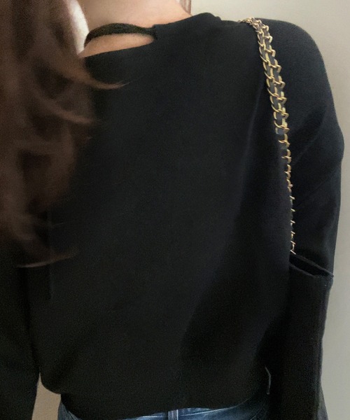 「LAUIR」 スウェットカットソー LARGE 杢グレー レディース_画像6