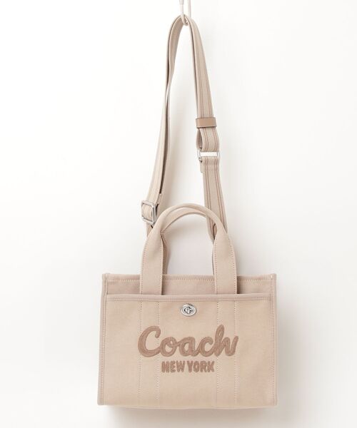 COACH（コーチ） 刺繍2WAYバッグ - ベージュ レディース : ZOZOTOWN 