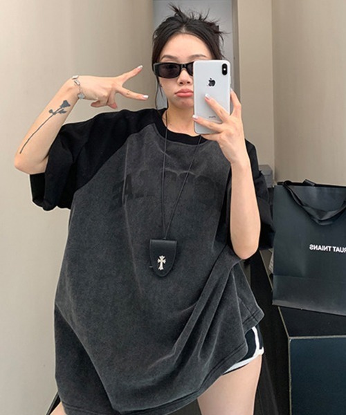 Dalfwin（ダールフィン） tシャツ 韓国ファッション RICECAKEロゴ