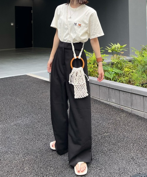 hinari タックショートパンツ hinari（ヒナリ） パンツ SMALL イエロー