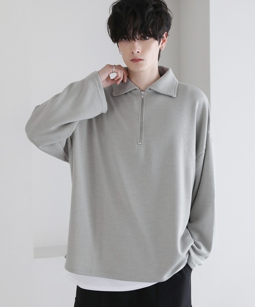 ETELIO」 長袖Tシャツ M ライトグレー メンズ : ZOZOTOWN Yahoo!店 