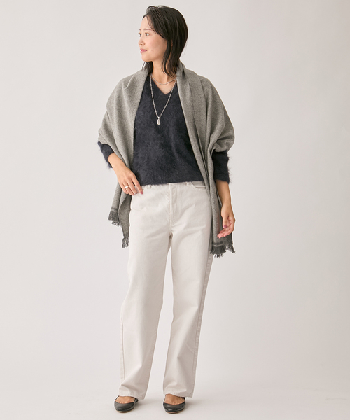 「upperhights」 デニムパンツ 25 コバルトブルー レディース_画像5