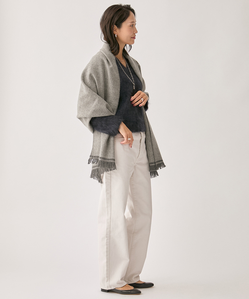 「upperhights」 デニムパンツ 25 コバルトブルー レディース_画像7