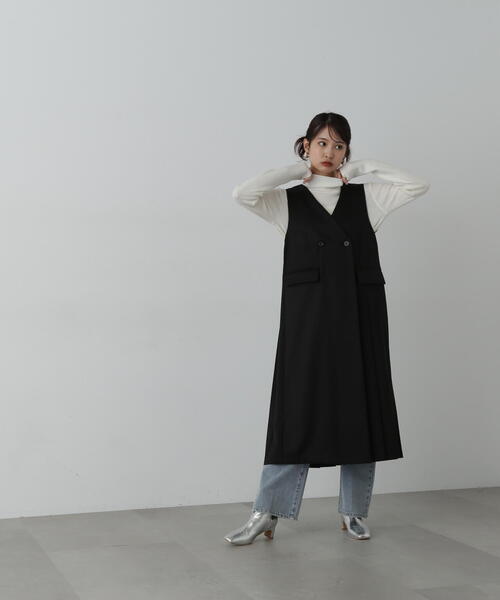 「N.（N. Natural Beauty Basic）」 サロペットスカート MEDIUM ベージュ レディースの画像