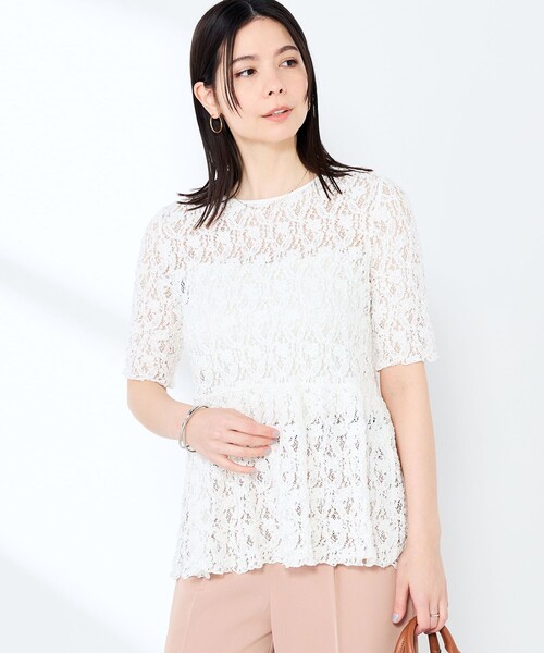 NOLLEY'S Sophi（ノーリーズソフィー） ブラウス シャツ 半袖