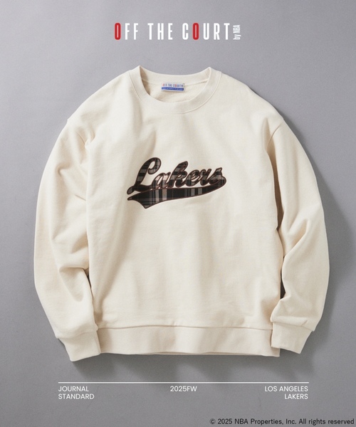 OFF THE COURT by NBA スウェットカットソー MEDIUM アイボリー メンズ