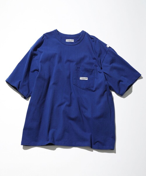 「CAHLUMN」 半袖Tシャツ MEDIUM ネイビー メンズ_画像3