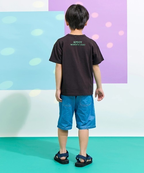 KP BOY（ケーピーボーイ） ハーフパンツ パンツ 「冷感デニム」 ハーフ 