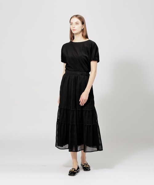 「EPOCA」 セットアップ 40 ブラック レディース_画像4