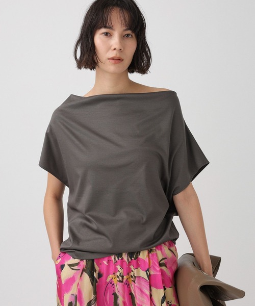 tシャツ スムースドレーププルオーバー レディースの画像
