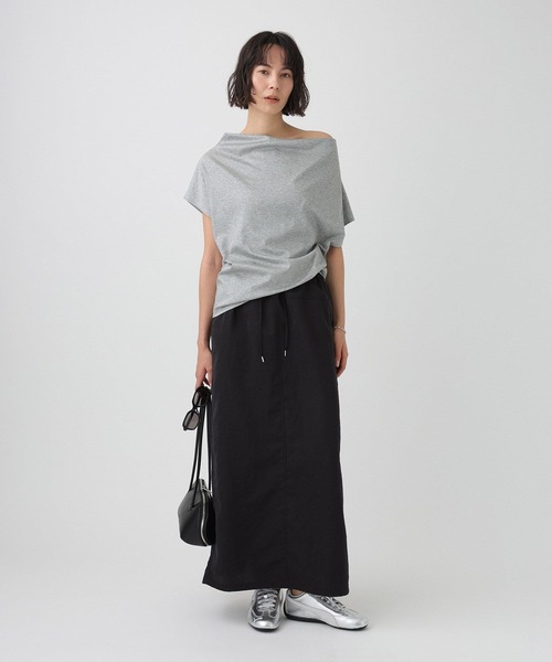 tシャツ スムースドレーププルオーバー レディースの画像
