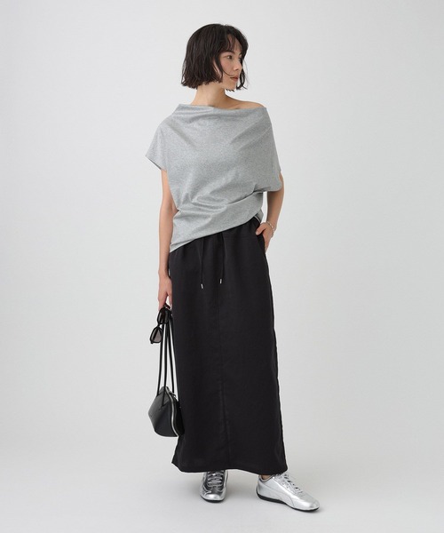 tシャツ スムースドレーププルオーバー レディースの画像
