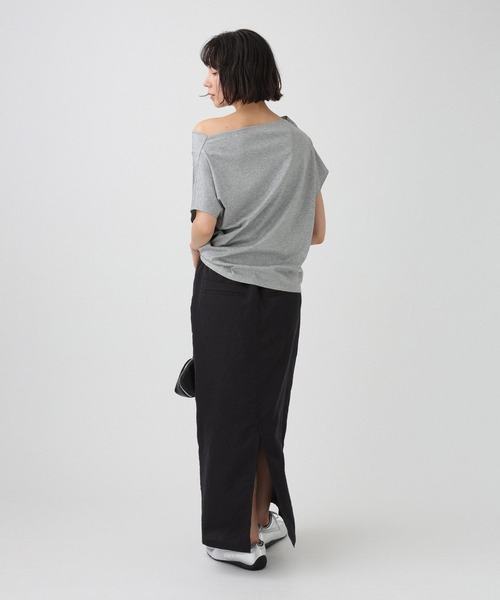 tシャツ スムースドレーププルオーバー レディースの画像