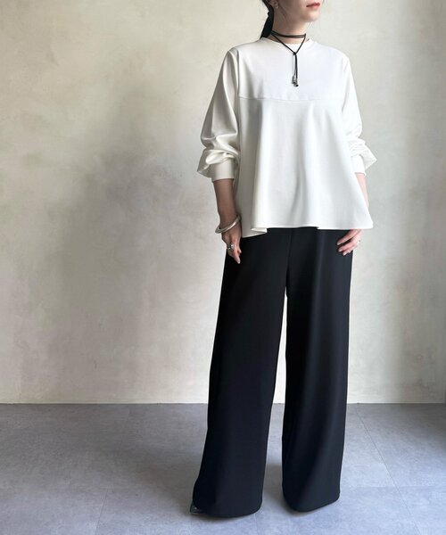 BEARDSLEY 黒の長袖シャツ 新品 BEARDSLEY（ビアズリー） 長袖カットソー FREE ブラック レディース