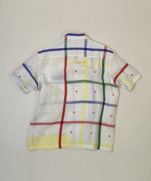 シャツ 「KHOKI」Embroidered Jamdani Shirt メンズの画像