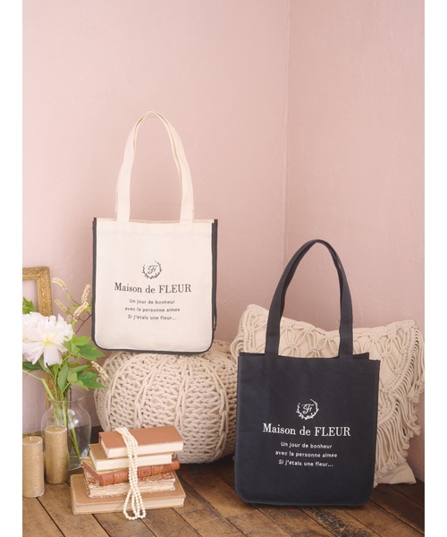 「Maison de FLEUR」 トートバッグ FREE アイボリー レディース_画像2
