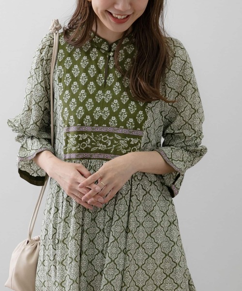 「URBAN RESEARCH Sonny Label」 長袖ワンピース FREE ブラック レディース_画像2