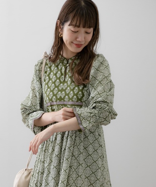 「URBAN RESEARCH Sonny Label」 長袖ワンピース FREE ブラック レディース_画像4