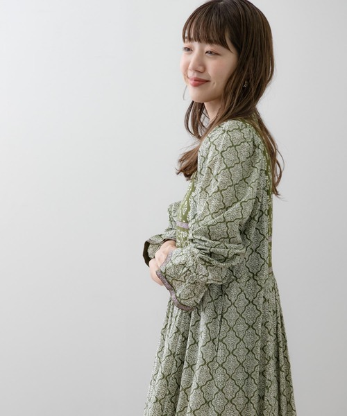 「URBAN RESEARCH Sonny Label」 長袖ワンピース FREE ブラック レディース_画像5