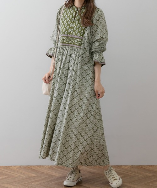 「URBAN RESEARCH Sonny Label」 長袖ワンピース FREE ブラック レディース_画像8