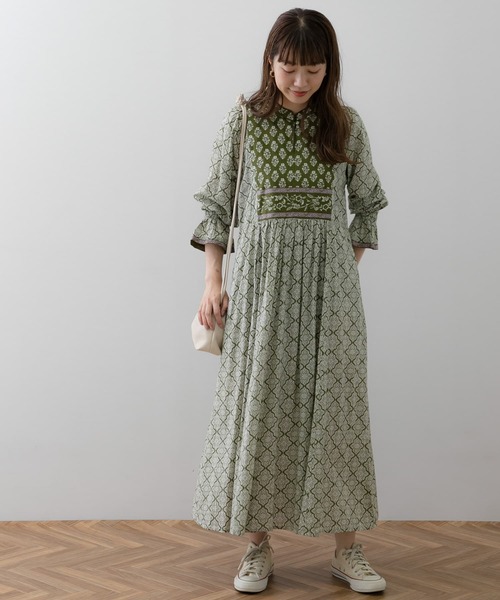 「URBAN RESEARCH Sonny Label」 長袖ワンピース FREE ブラック レディース_画像9