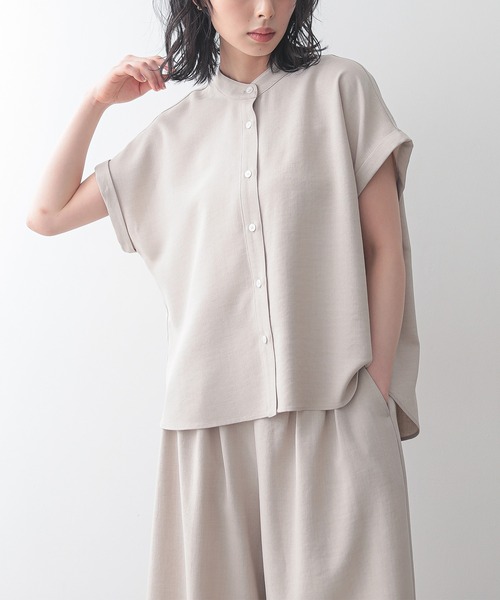 「for/c」 半袖ブラウス M スミクロ レディース_画像2