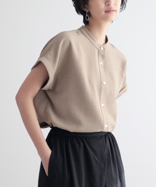 「for/c」 半袖ブラウス M スミクロ レディース_画像8