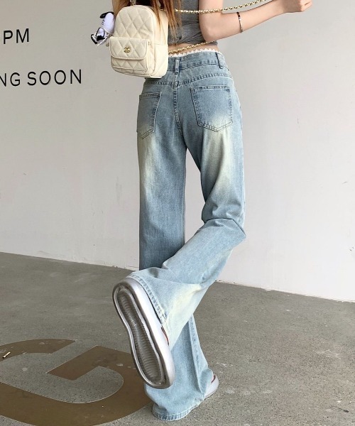 AVYL ジーンズ デニム デニムパンツ ローライズスーパーワイドフレア