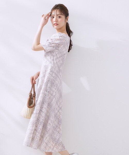 「couture brooch」 半袖ワンピース 38 ピンク レディース_画像5