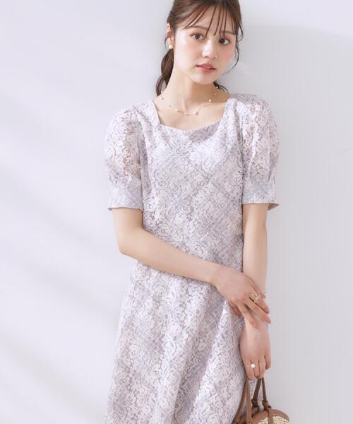 「couture brooch」 半袖ワンピース 38 ピンク レディース_画像7