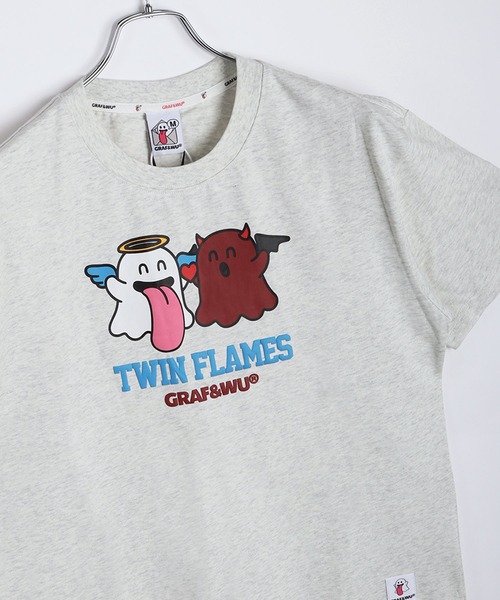 GRAF＆WU（グラフアンドウー） tシャツ TWIN FLAMES おばけ