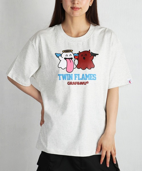 GRAF＆WU（グラフアンドウー） tシャツ TWIN FLAMES おばけ