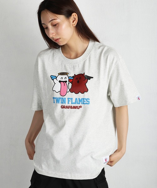 GRAF＆WU（グラフアンドウー） tシャツ TWIN FLAMES おばけ