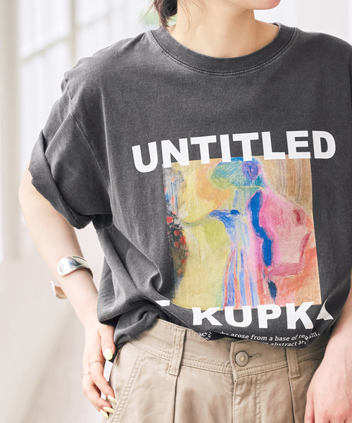 Spick＆Span（スピック アンド スパン） tシャツ 半袖 ART GRAPHIC T