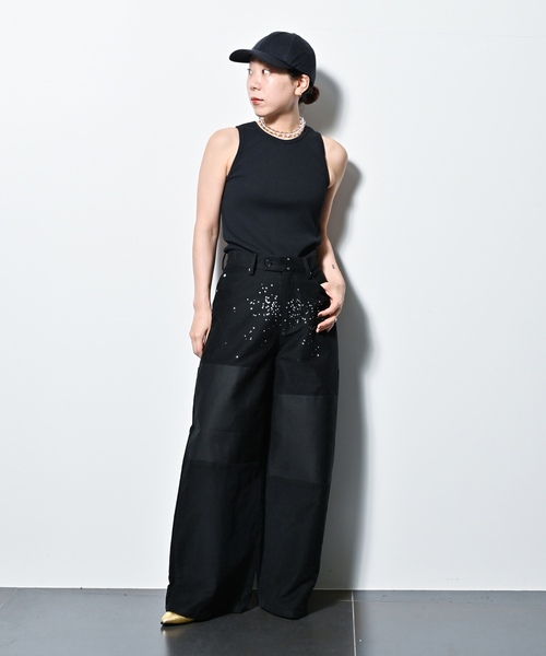 「CITYSHOP」 ノースリーブトップス - ブラック レディース_画像3