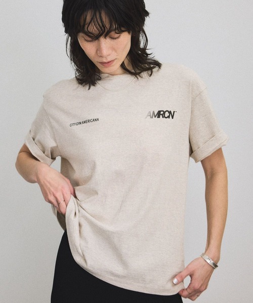 「AMERICANA」 半袖Tシャツ FREE ホワイト系その他5 レディース_画像2