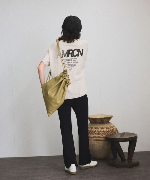 「AMERICANA」 半袖Tシャツ FREE ホワイト系その他5 レディース_画像4