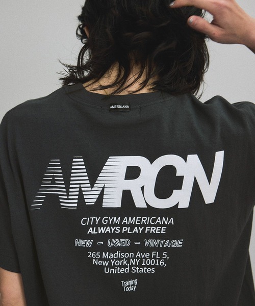 「AMERICANA」 半袖Tシャツ FREE ホワイト系その他5 レディース_画像8