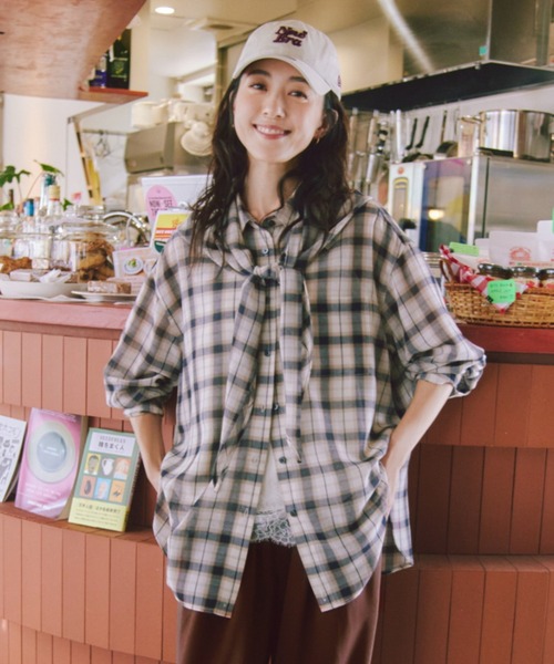 ROPE' PICNIC（ロペ ピクニック） ブラウス シャツ シアーマドラス