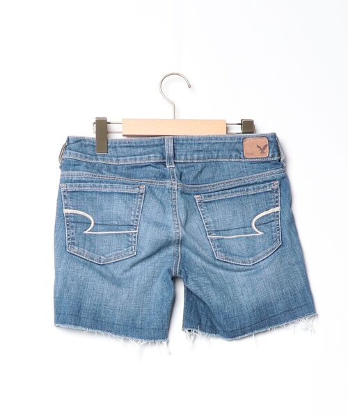 Eagle 刺繍 デニム ショートパンツ American Eagle（アメリカンイーグル） デニムショートパンツ 2 ブルー