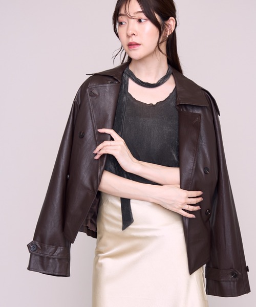 MICHAEL KORS（マイケルコース） レザージャケット ライダース フォー