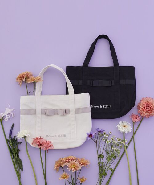 「Maison de FLEUR」 トートバッグ FREE ブラック レディース_画像2