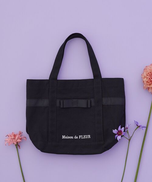 「Maison de FLEUR」 トートバッグ FREE ブラック レディース_画像3